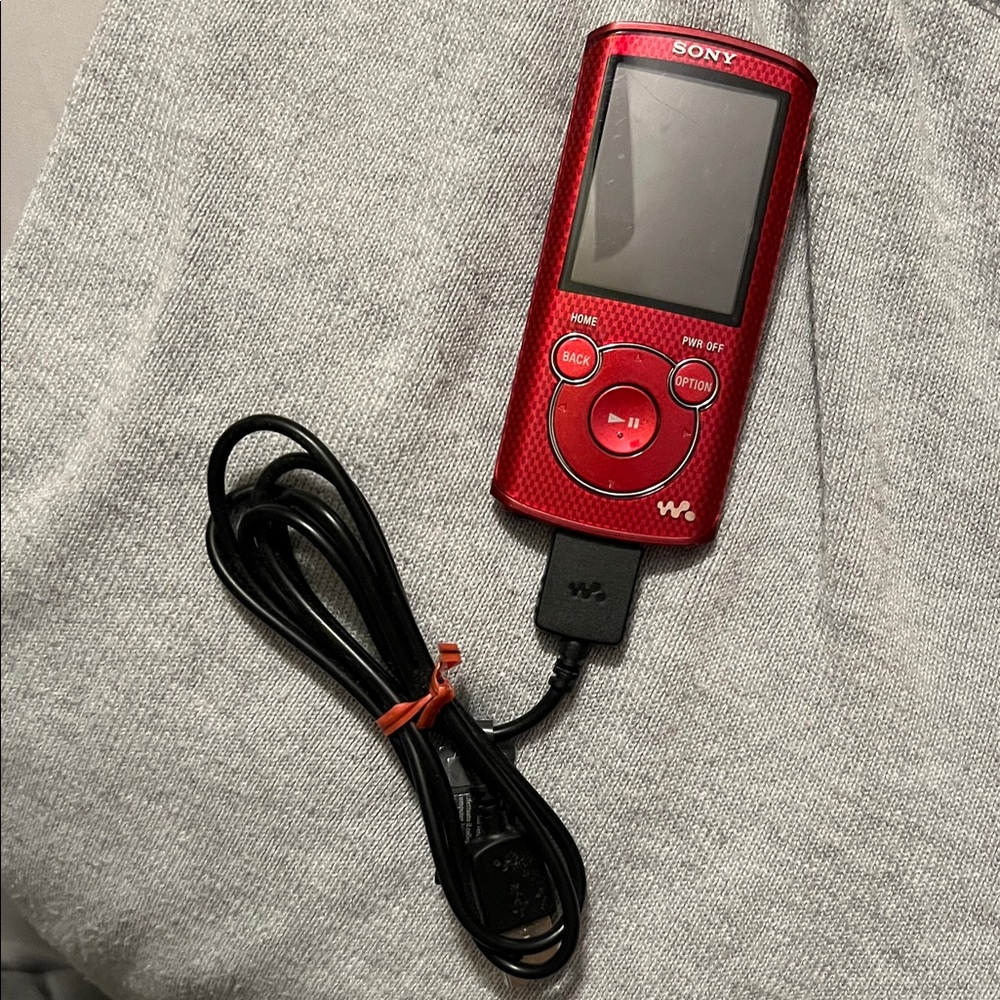 Sony Vibrant Red MP3 Player